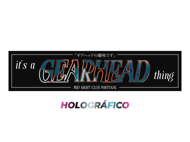 Sticker GEARHEAD - Holográfico